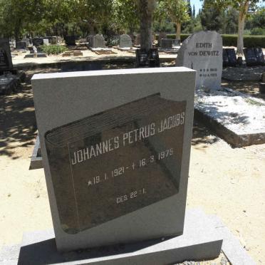 JACOBS Johannes Petrus 1921-1975