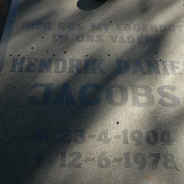 JACOBS Hendrik Daniel 1904-1978