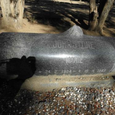 JOHNSTONE Marié 1904-1969