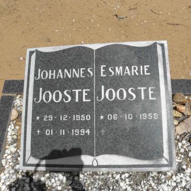 JOOSTE Johannes 1950-1994 &amp; Esmarie 1958-