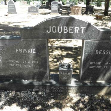 JOUBERT Frikkie 1917-1961 &amp; Bessie 1927-1987