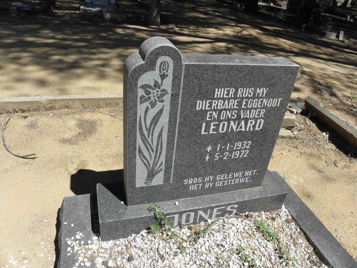 JONES Leonard 1932-1972