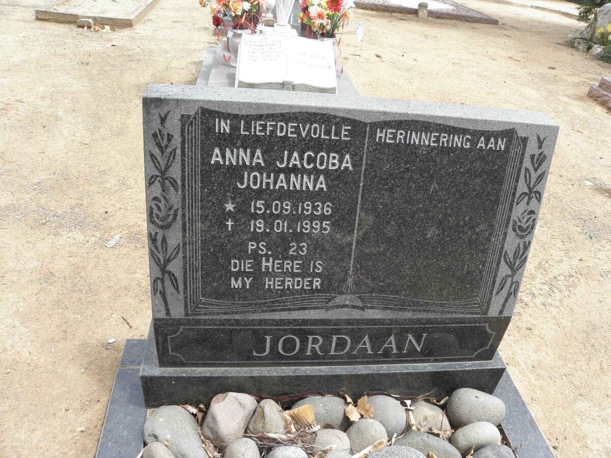JORDAAN Anna Jacoba Johanna 1936-1995