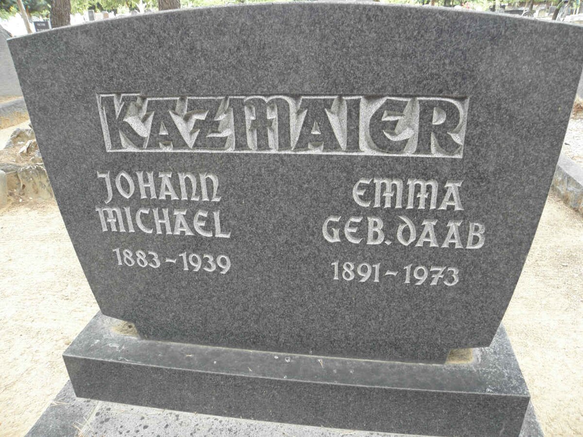 KAZMAIER Johann Michael 1883-1939 &amp; Emma DAAB 1891-1973