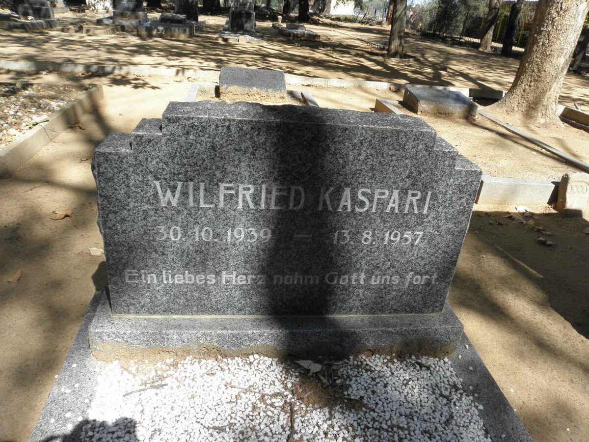 KASPARI Wilfried 1939-1957
