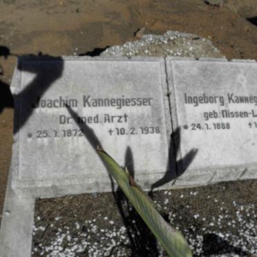 KANNEGIESSER Joachim 1872-1938 &amp; Ingeborg NISSEN-LASS 1888-1929