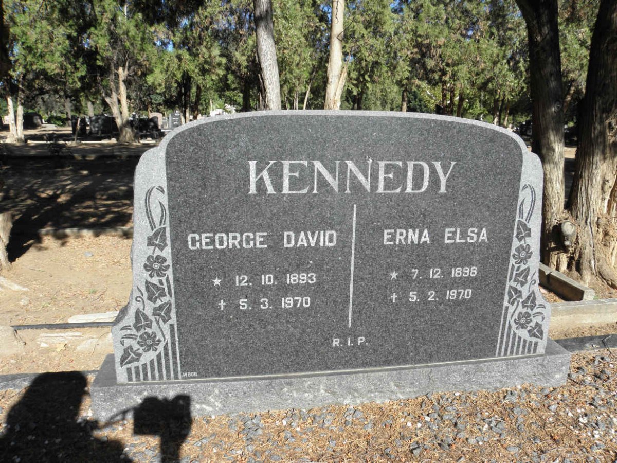 KENNEDY George David 1893-1970 &amp; Erna Elsa 1898-1970