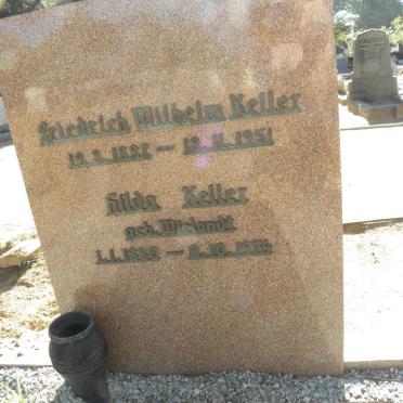KELLER Friedrich Wilhelm 1882-1951 &amp; Hilda nee WIELANDT 1880-1974