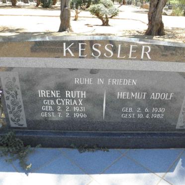 KESSLER Helmut Adolf 1930-1982 &amp; Irene Ruth CYRIAX 1931-1996
