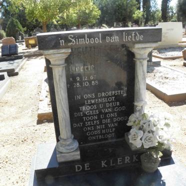 KLERK Gerrie, de 1967-1988