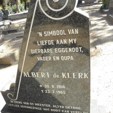 KLERK Albert, de 1914-1965
