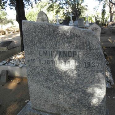 KNOPF Emil 1874-1937