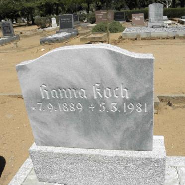 KOCH Hanna 1889-1981