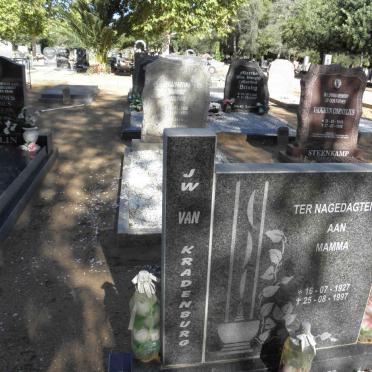 KRADENBURG J.W., van 1927-1997