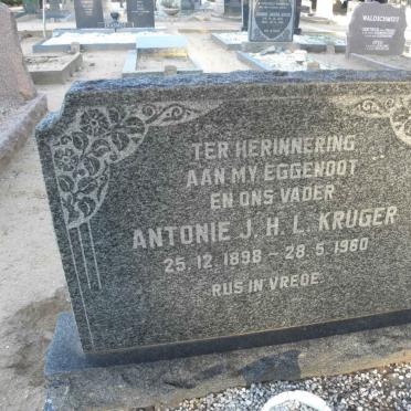 KRUGER Antonie J.H.L. 1898-1960