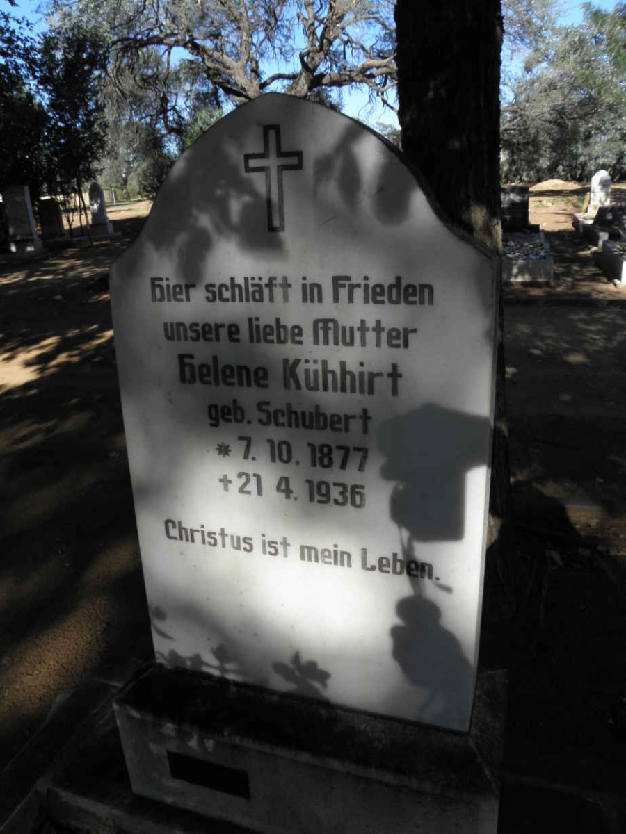 KÜHHIRT Helene nee SCHUBERT 1877-1936