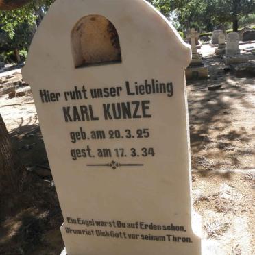 KUNZE Karl 1925-1934