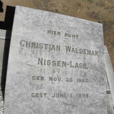 LASS Christian Waldemar, Nissen 1860-1898