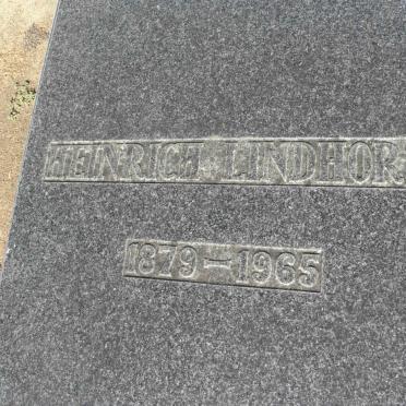 LINDHORST Heinrich 1879-1965