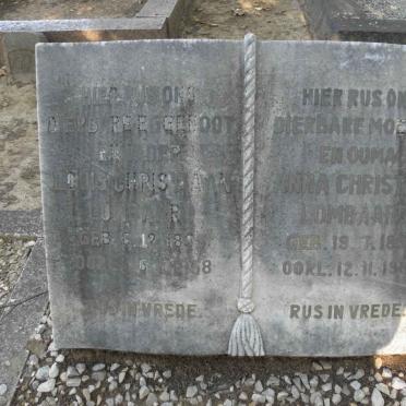 LOMBAARD Louis Christiaan 1893-1958 &amp; Anna Christina 1893-1983