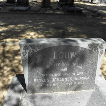 LOUW Petrus Johannes Hendrik 1917-1968