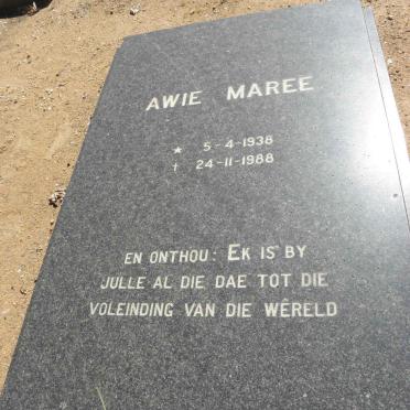 MAREE Awie 1938-1988