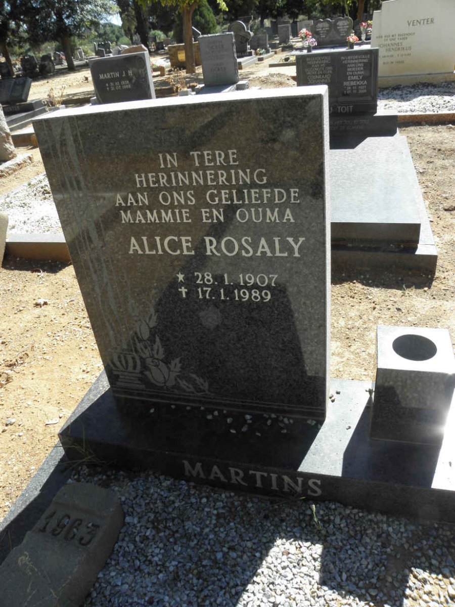 MARTINS Alice Rosaly 1907-1989