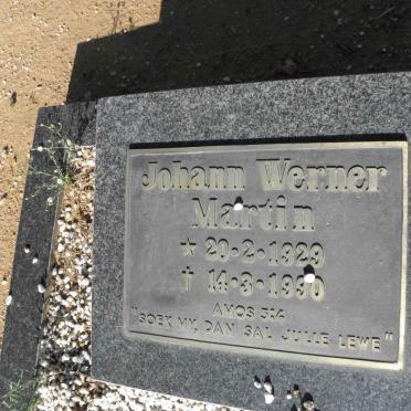 MARTIN Johann Werner 1929-1990