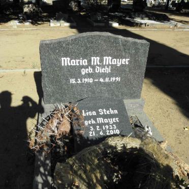 MAYER Maria M. nee DIEHL 1910-1991 :: STEHN Lisa nee MAYER 1933-2010