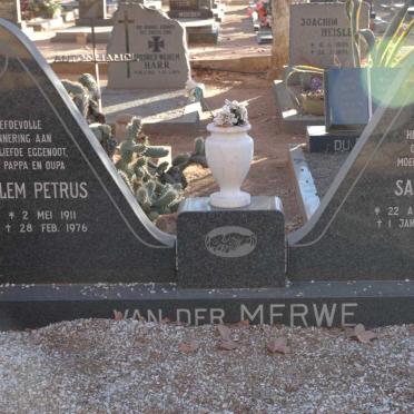 MERWE Willem Petrus, van der 1911-1976 &amp; Salomé 1915-1996