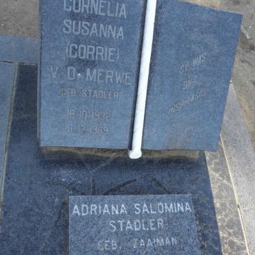 MERWE, v.d. :: STADLER