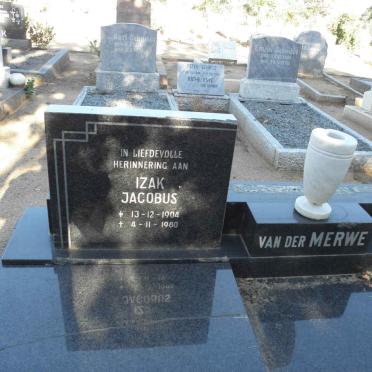 MERWE Izak Jacobus, van der 1904-1980