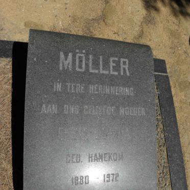 MÖLLER ? nee HANEKOM 1880-1972