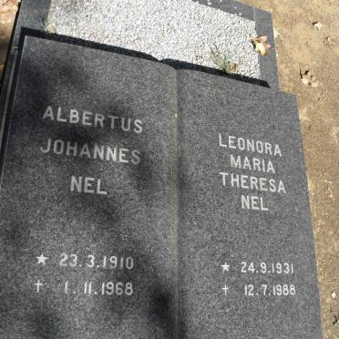 NEL Albertus Johannes 1910-1968 &amp; Leonora Maria Theresa 1931-1988