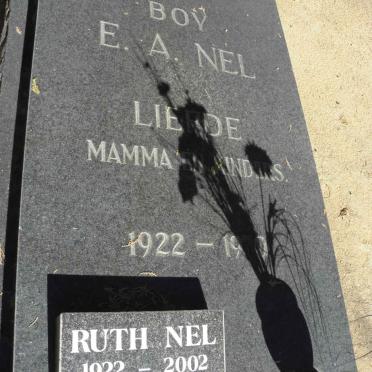 NEL E.A. 1922-1970 &amp; Ruth 1922-2002