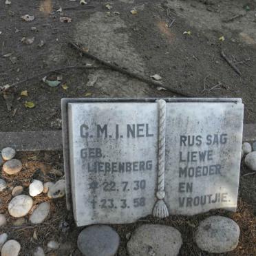 NEL C.M.I. nee LIEBENBERG 1930-1958
