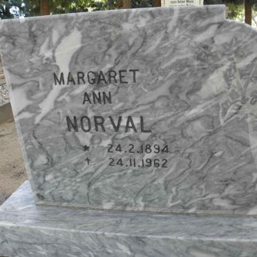 NORVAL Margaret Ann 1894-1962
