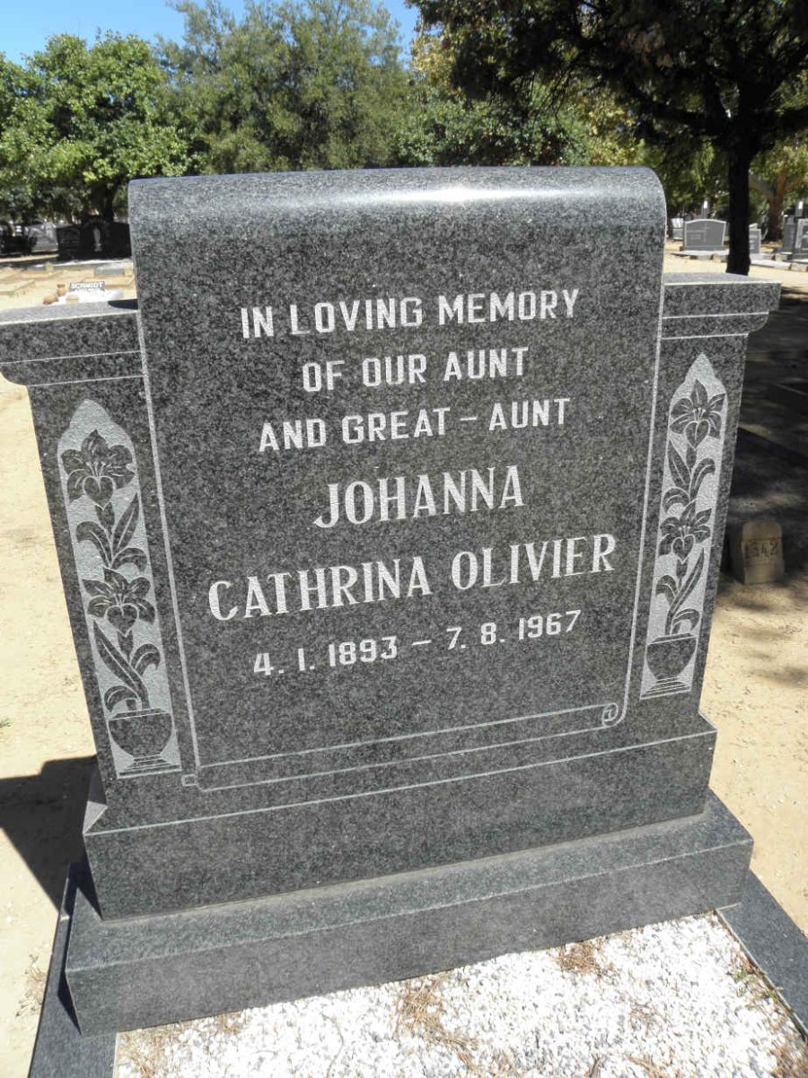 OLIVIER Johanna Cathrina 1893-1967