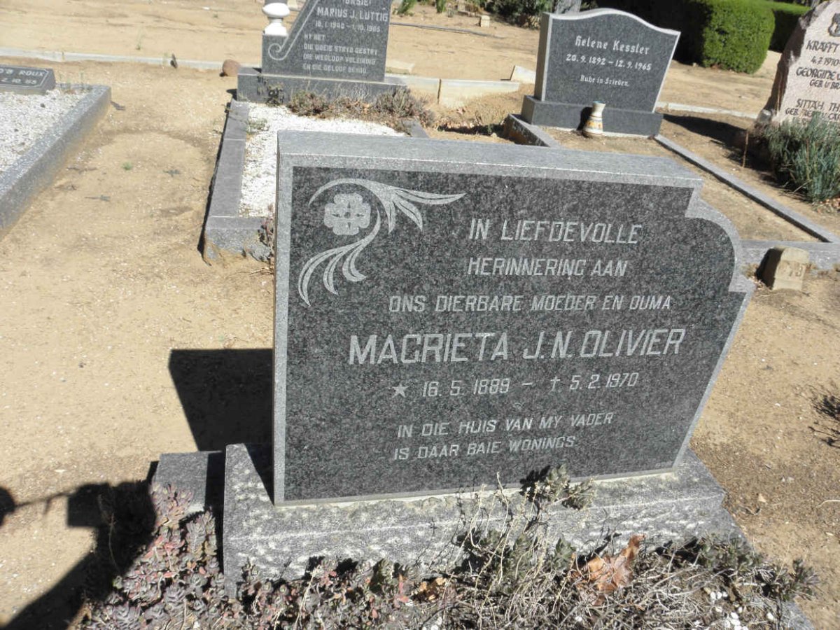 OLIVIER Magrieta J.N. 1889-1970