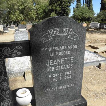 PEARSON Jeanette nee STRAUSS 1903-1963