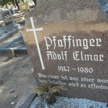 PFAFFINGER Adolf Elmar 1947-1980