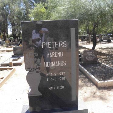 PIETERS Barend Hermanus 1937-1980