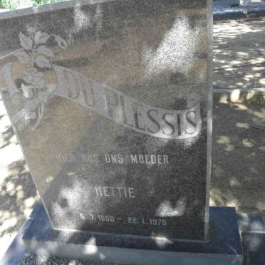 PLESSIS Hettie, du 1890-1975