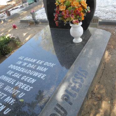 PLESSIS Jan Adriaan, du 1941-1997 &amp; Elizabeth Philippina 1944-