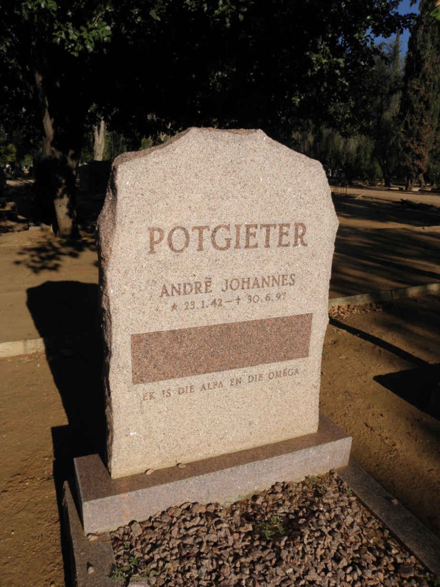 POTGIETER Andre Johannes 1942-1997