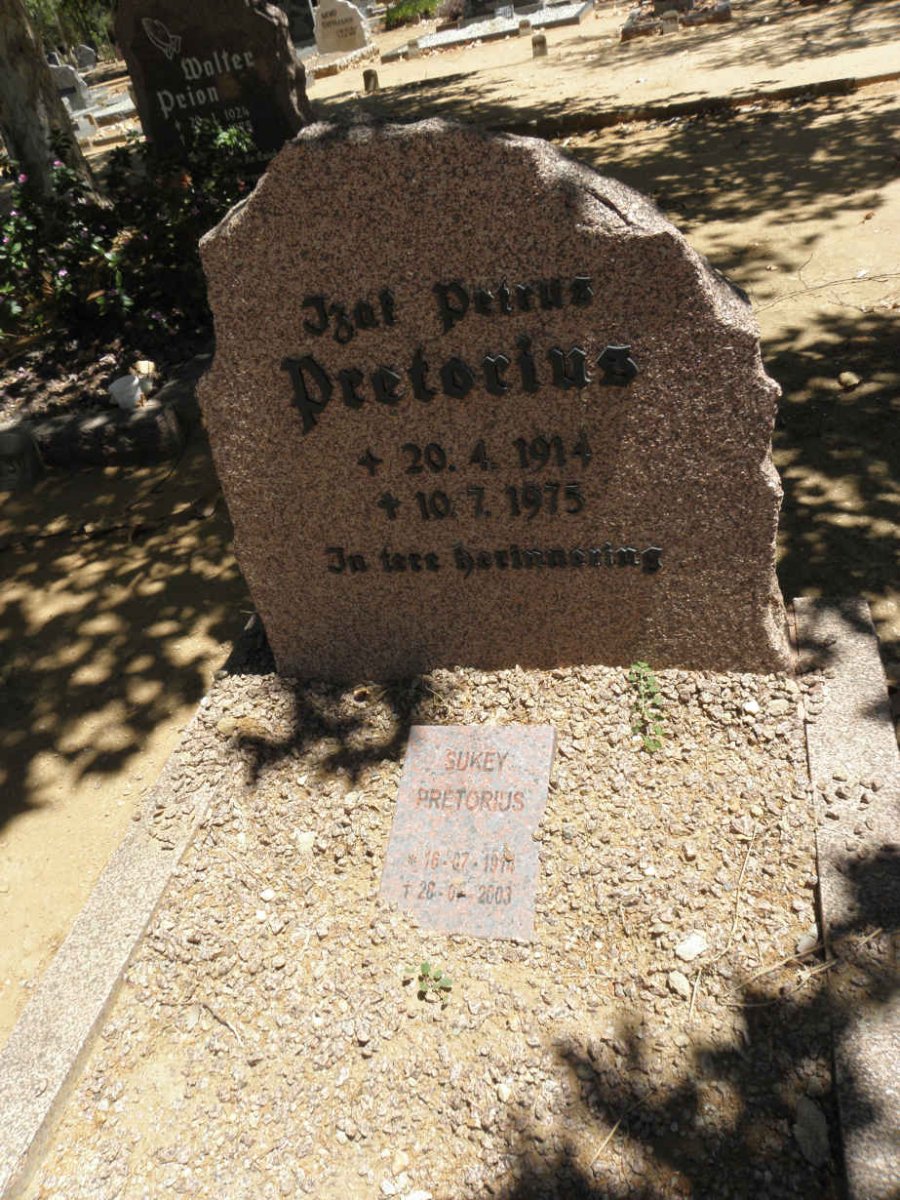 PRETORIUS Izak Petrus 1914-1975 &amp; Sukey 1914-2003