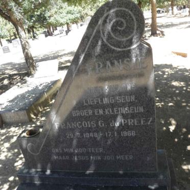 PREEZ Francois G., du 1948-1968