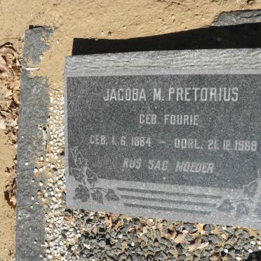 PRETORIUS Jacoba M. nee FOURIE 1884-1968