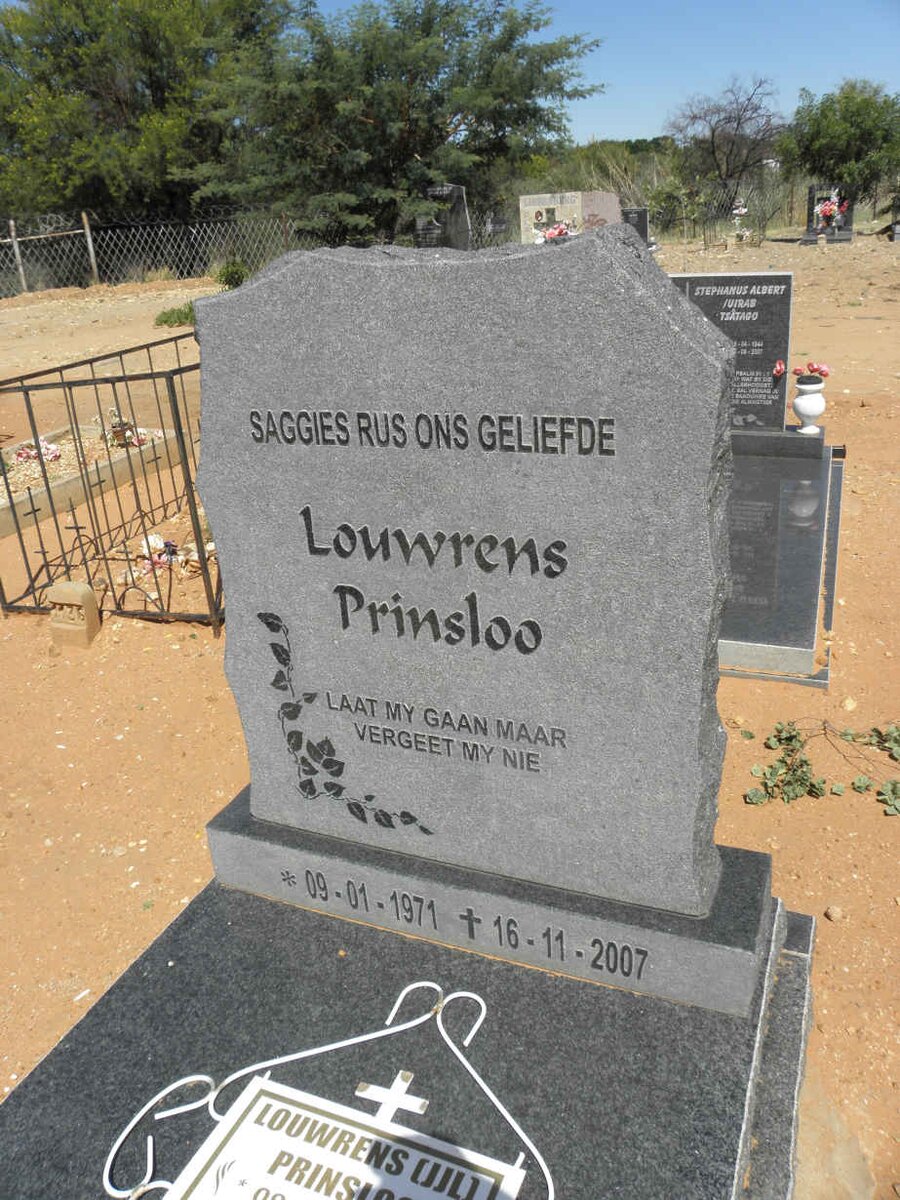 PRINSLOO Louwrens 1971-2007