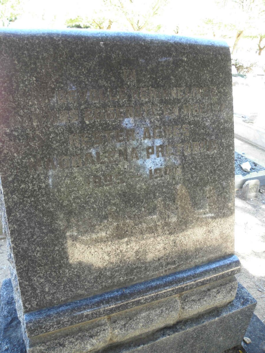 PRETORIUS Hester Agnes Magdalena 1895-1944